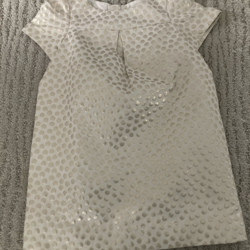 BONPOINT NEW girl gold dress size 6